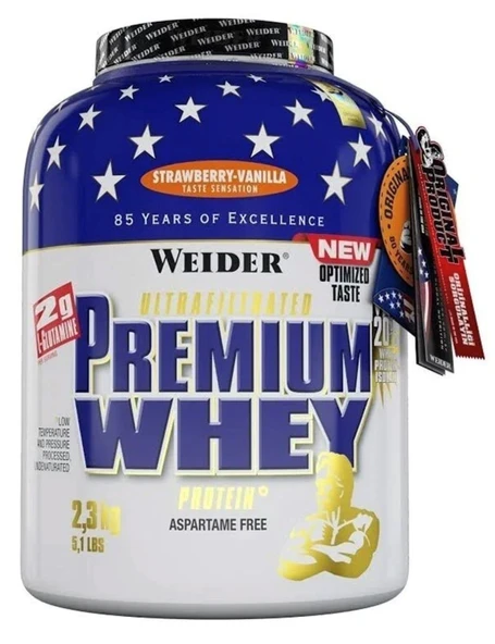 Weider Premium Whey Protein Tozu 2300 Gr - Vanilya Çilek ürün görseli 1