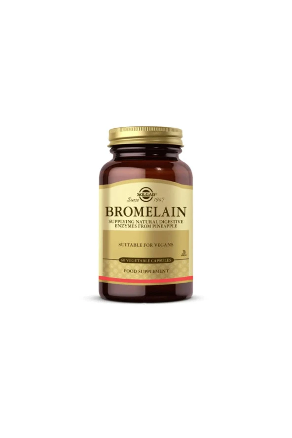 Solgar Bromelain 150 mg 60 Kapsül ürün görseli 1