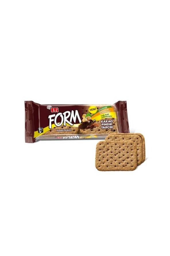 Eti Form Kakaolu Fındıklı Kepekli Bisküvi 40 G X 24 Adet ürün görseli 1