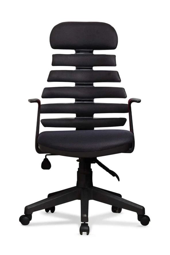 Ev ve Ofis Çalışma Sandalyesi Bilgisayar ve Yönetici Koltuğu Zebra Model Siyah ürün görseli 1