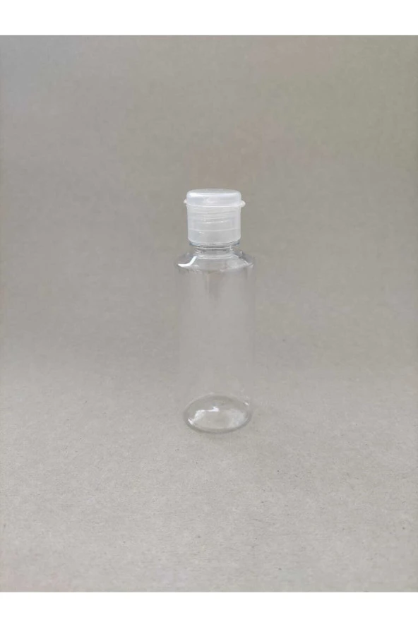 100 Adet 20 ml Şeffaf Fliptop Kapaklı Kolonya, Dezenfektan, Likit Şişesi ürün görseli 1