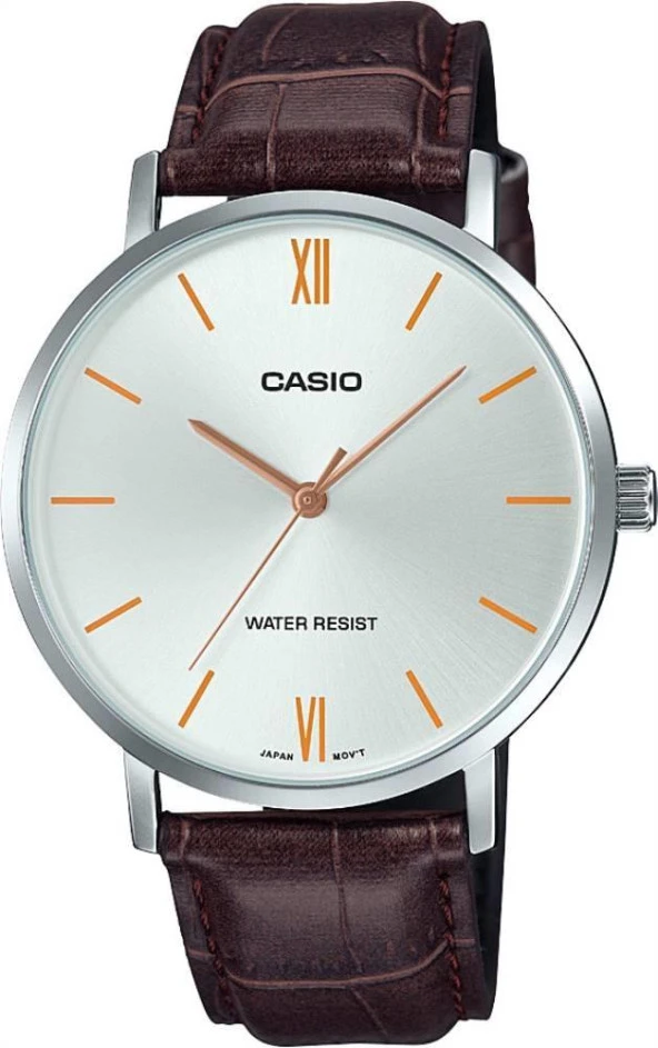 CASIO MTP-VT01L-7B2UDF KAHVERENGİ DERİ KORDON ERKEK KOL SAATİ ürün görseli 1