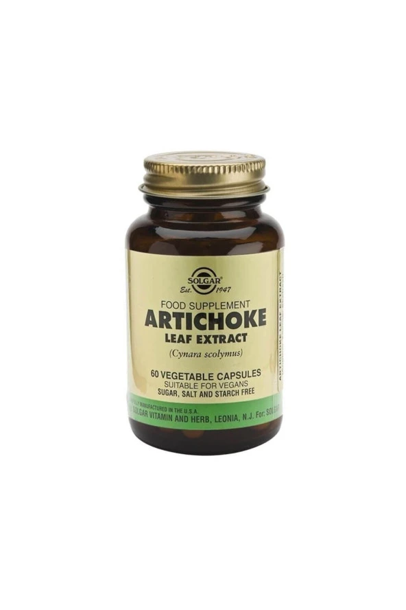 Solgar Artichoke Leaf Extract 60 Kapsül (enginar) ürün görseli 1