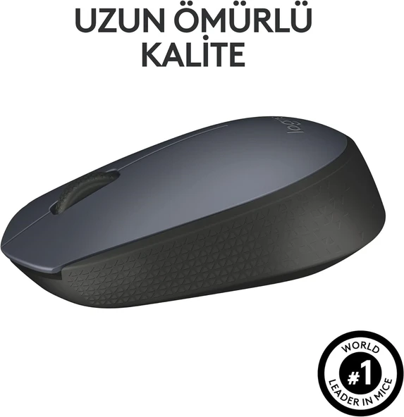 Logitech M170 Kablosuz Mouse Siyah USB 12 Ay Pil Ömrü ürün görseli 1