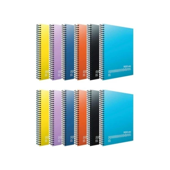 Gıpta ECO PP 80 Yp. A4 Spiralli Pp. Kapak Defter Çizgili - 12 Adet ( FRC ) ürün görseli 1