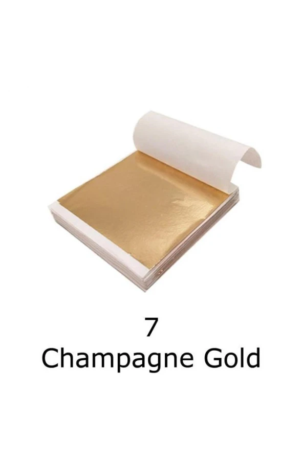 Varak Kaplama Yaprak Metalik Folyo İmitasyon 9x9cm 10lu Paket 7 Champagne Gold R5799F-7 ürün görseli 1
