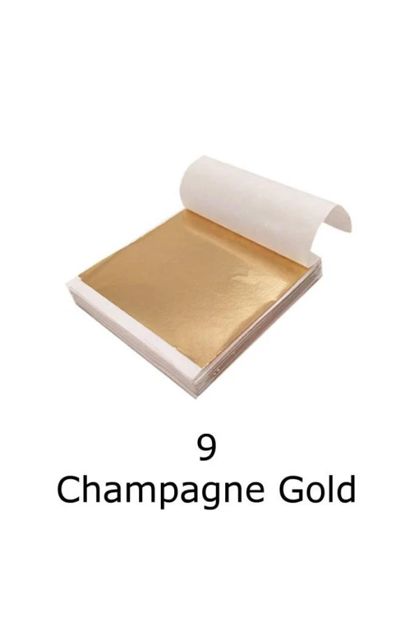 Varak Kaplama Yaprak Metalik Folyo İmitasyon 9x9cm 10lu Paket 9 Rose Gold R5799F-9 ürün görseli 1