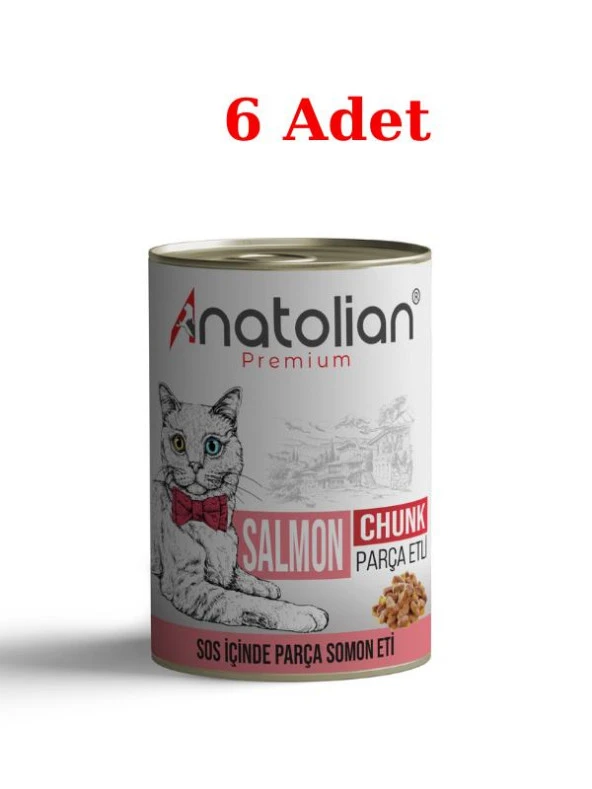 Anatolian Premium Adult Salmon Somonlu Yetişkin Kedi Konservesi 400 gr x 6 Adet ürün görseli 1