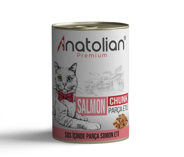 Anatolian Premium Adult Salmon Somonlu Yetişkin Kedi Konservesi 400 gr x 12 Adet ürün görseli 1