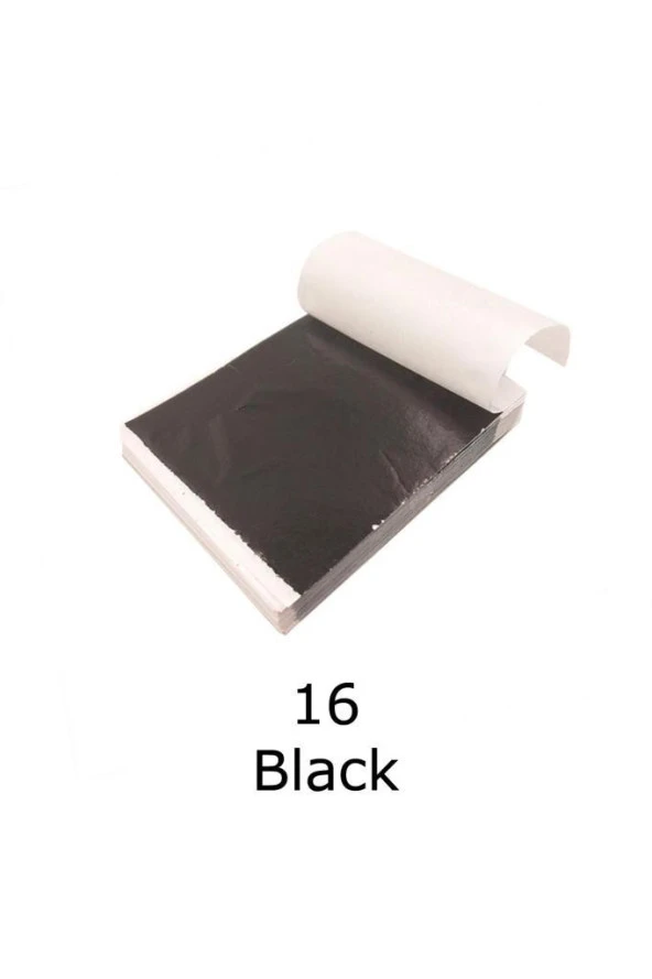 Varak Kaplama Yaprak Metalik Folyo 9x9cm 10lu 16 Black R5799F-16 ürün görseli 1