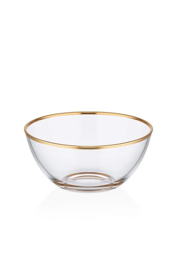 DECORİUM CAM KASE 23,5 CM DALIA ALTIN M04182 ürün görseli 1