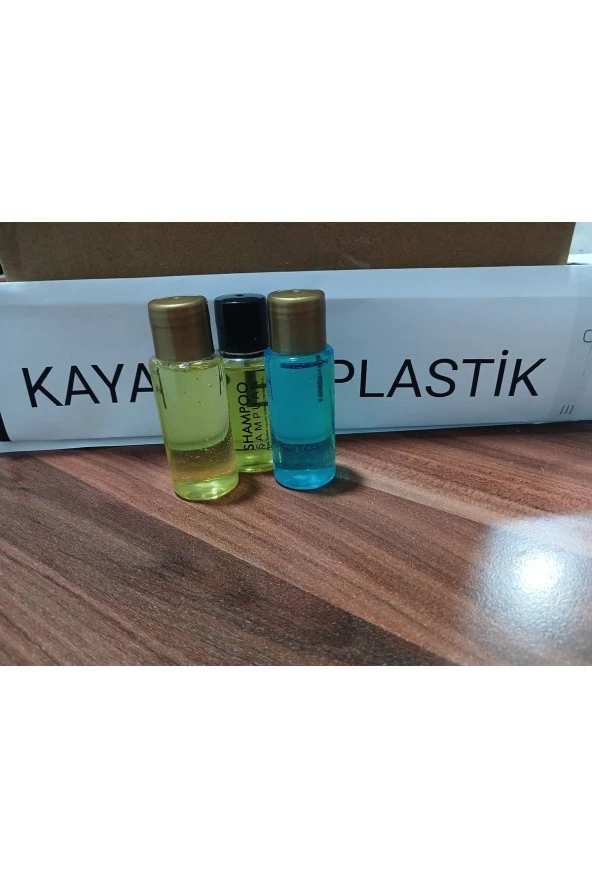 500 ADET ŞAMPUAN. OTEL BUKLET ŞAMPUAN. SEYAHAT BOY.TEK KULLANIMLIK. BASKILI ŞİŞE. 30 ML ürün görseli 1