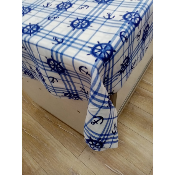 Hayat Home 120x140 Çapa Desenli Polyester Dertsiz Masa Örtüsü ürün görseli 1