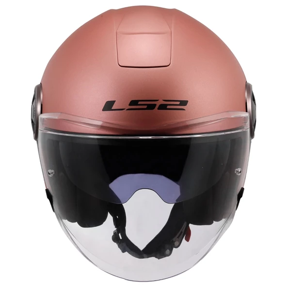 LS2 CLASSY MAT GOLD PEMBE KASK (GÜNEŞ VİZÖRLÜ) - Resim 4