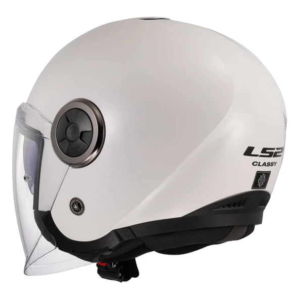 LS2 CLASSY BEYAZ KASK (GÜNEŞ VİZÖRLÜ) - Resim 3