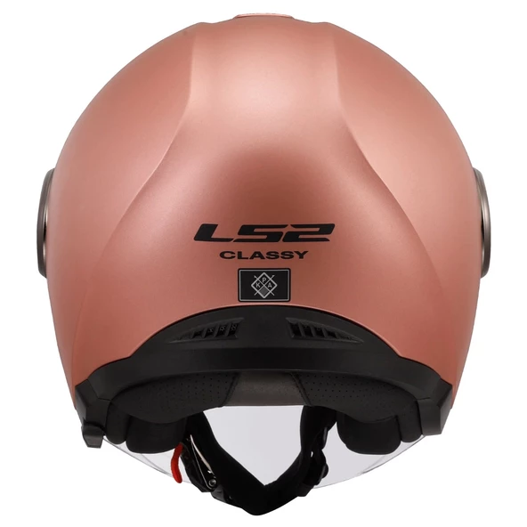 LS2 CLASSY MAT GOLD PEMBE KASK (GÜNEŞ VİZÖRLÜ) - Resim 3