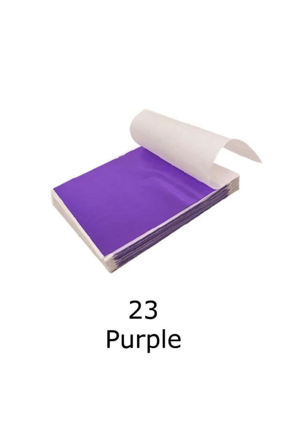Varak Kaplama Yaprak Metalik Folyo 9x9cm 10lu 23 Purple R5799F-23 ürün görseli 1