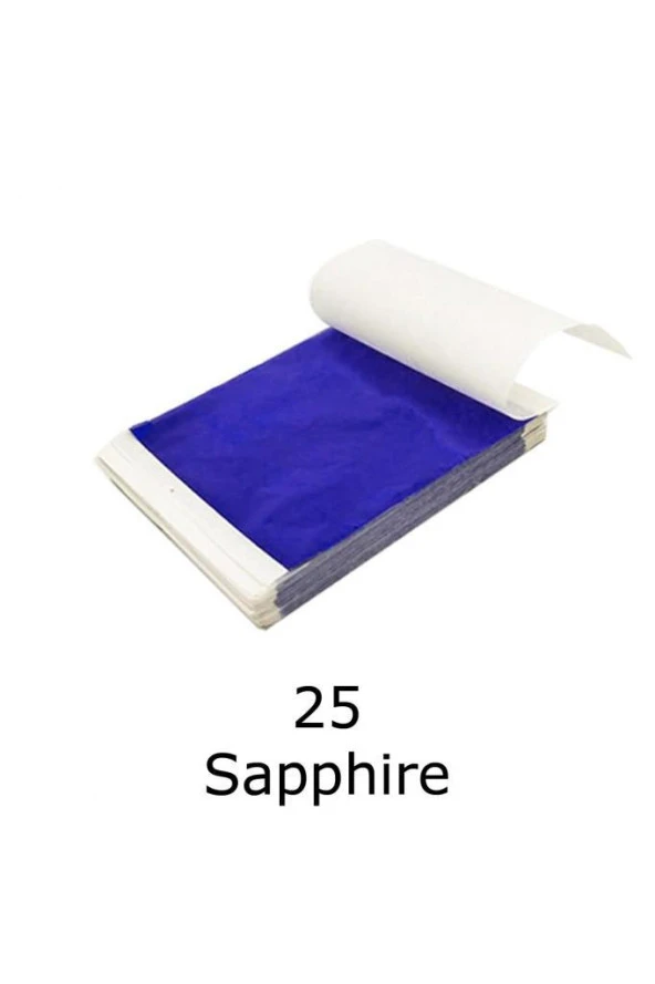 Varak Kaplama Yaprak Metalik Folyo 9x9cm 10lu 25 Sapphire Blue R5799F-25 ürün görseli 1