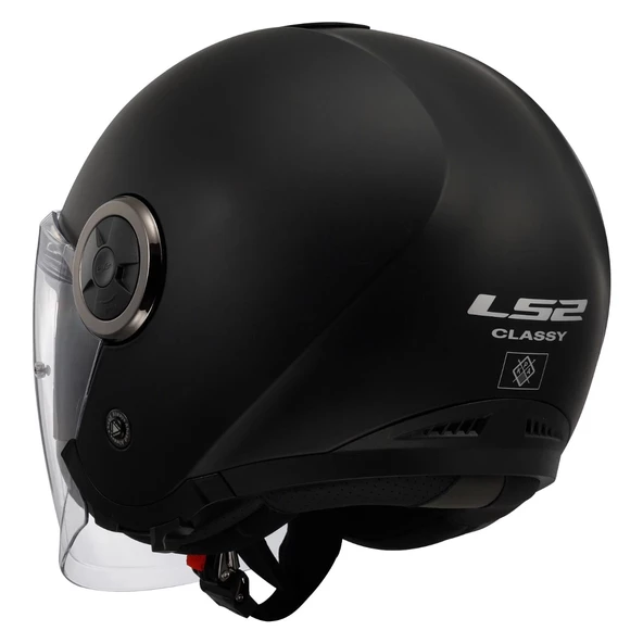 LS2 CLASSY MAT SİYAH KASK (GÜNEŞ VİZÖRLÜ) - Resim 3