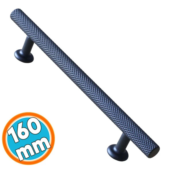 Mobilya Kulp Mutfak Dolabı Çekmece Dolap Kulpları Kapak Kulpu Kulbu Siyah 160 mm Metal ürün görseli 1