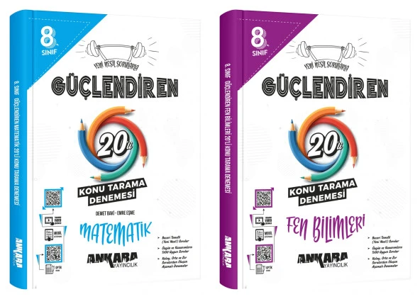 Ankara 2025 8. Sınıf Lgs Matematik + Fen Bilimleri Konu Tarama Denemesi Seti 2 Kitap ürün görseli 1