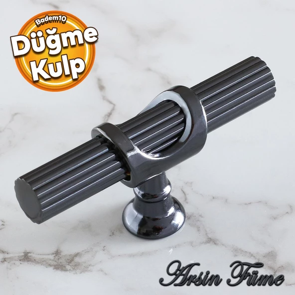 Arsin Füme Metal Düğme Tek Vidalı Çekmece Mutfak Mobilya Dolabı Dolap Kulpu Kulbu Kulpları ürün görseli 1