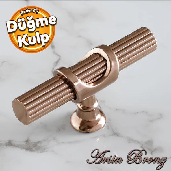 Arsin Bronz Metal Düğme Tek Vidalı Çekmece Mutfak Mobilya Dolabı Dolap Kulpu Kulbu Kulpları ürün görseli 1