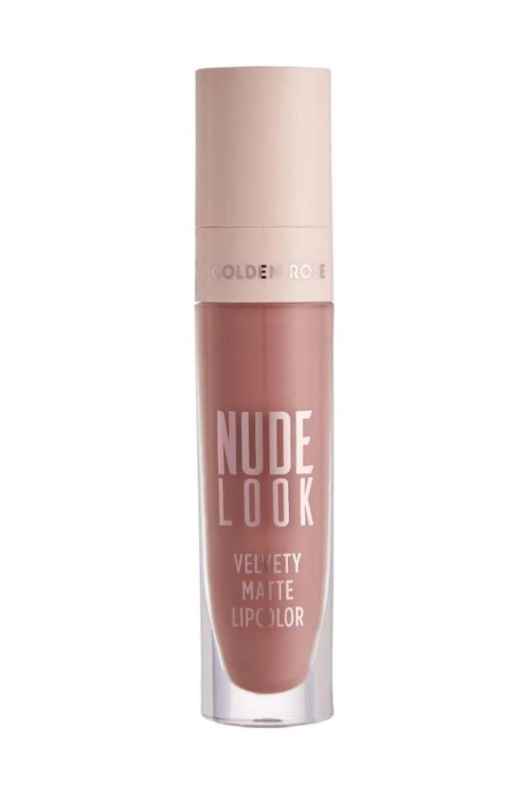 Golden Rose Nude Look Velvety Matte Lipcolor No: 02 Peachy Nude - Likit Mat Ruj ürün görseli 1