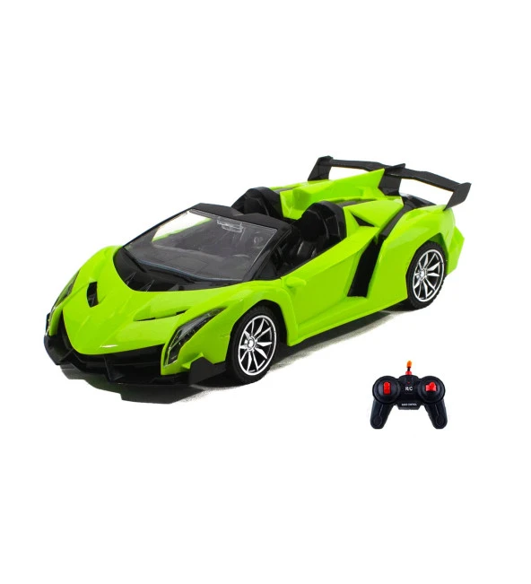 Uzaktan Kumandalı 1:18 Ölçek Lamborghini Işıklı Yeşil ürün görseli 1