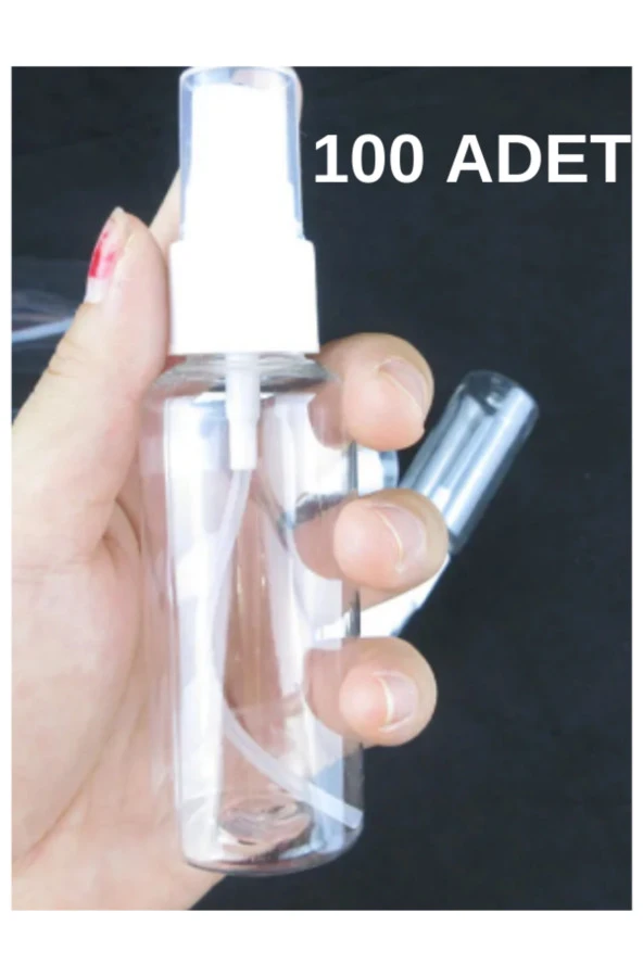 Sprey Başlıklı Boş şişe 75ml 100 Adet + 6 Hediye ürün görseli 1