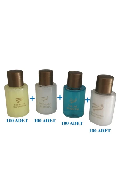 Tırtıklı Boş Flip Top Kapaklı Kolonya - Dezenfektan Şişesi 12 Adet 50 ml - 50 ml ürün görseli 1