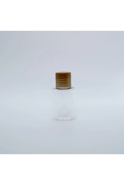 27 Adet 50 ml Tırtıklı Boş Flip Top Kapaklı Kolonya Dezenfektan Şişesi - 50 ml ürün görseli 1