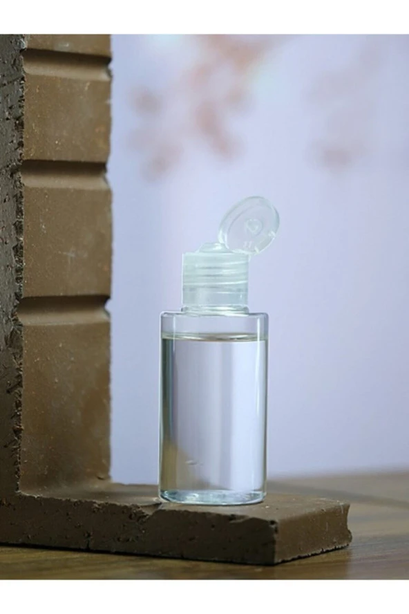 12 Adet 30 Ml Boş Flip Top Kapaklı Kolonya - Dezenfektan Şişesi ürün görseli 1
