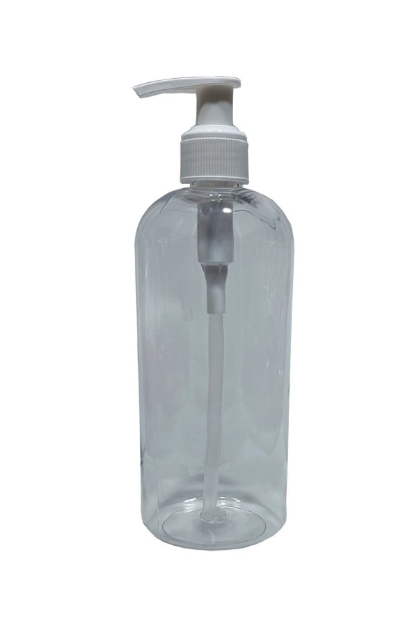 100 Adet 400 Ml Sıvı Sabunluk Beyaz Pompalı Boş Şişe ürün görseli 1