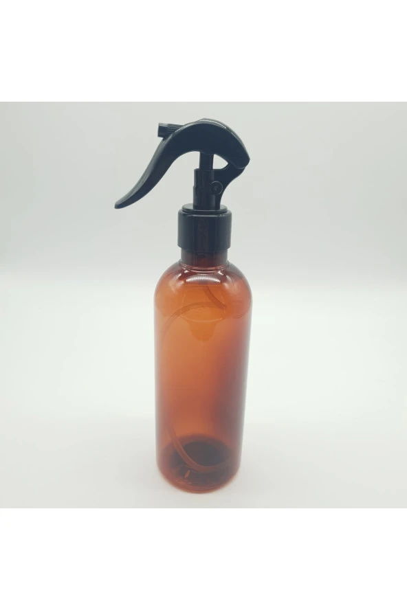10 Adet 400 Cc Amber Pet Şişe Mermi Model Triger Sprey Kapak ürün görseli 1