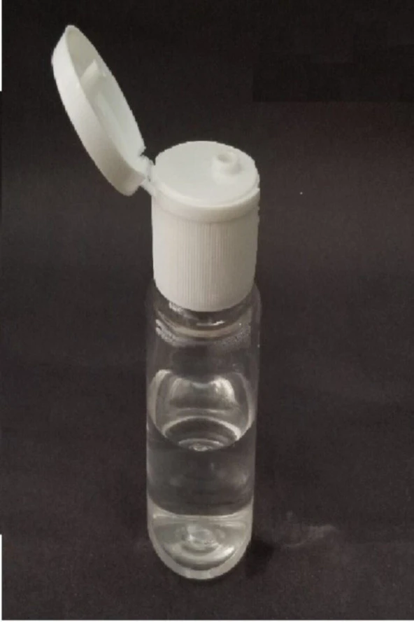 50ml Şeffaf Plastik Şişe+fliptop Kapak,dezenfektan Şişesi,açmalı Kapak,boş Şişe,100 Adet ürün görseli 1