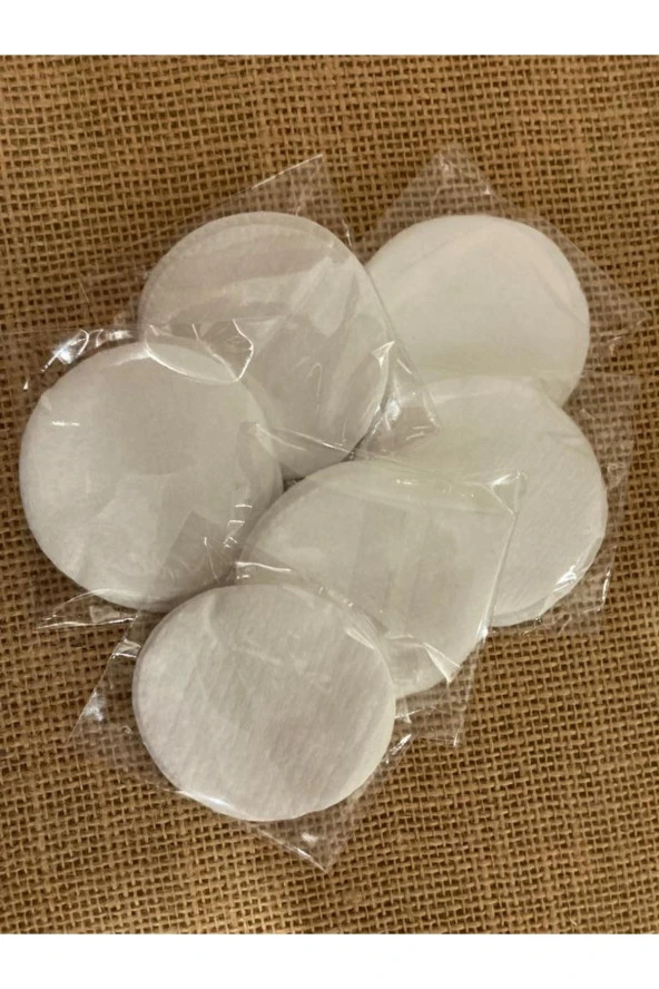 100 Adet Otel Tipi Makyaj Pamuğu 2'li Paketli, Disk Pamuk Makyaj Temizleyici ürün görseli 1