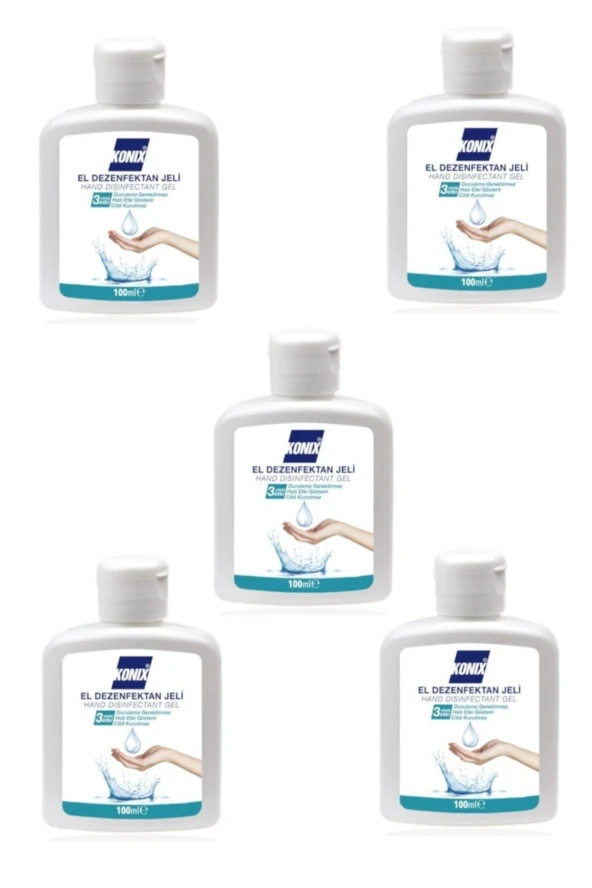 100 ml El Dezenfektan Jeli 5 Adet ürün görseli 1