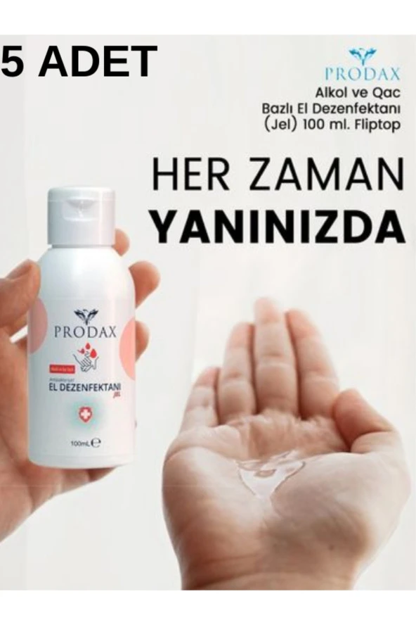 Jel El Dezenfektanı 100ml (5 Adet) ürün görseli 1