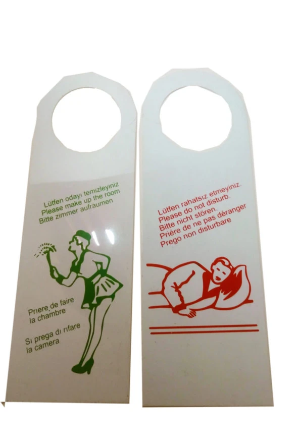 Kapı Kolu Talimatı / Dnd Kart " 50 Adet " - Resim 2
