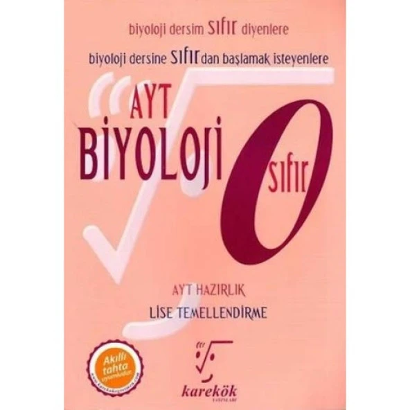 Karekök Yayıncılık AYT Biyoloji Sıfır ürün görseli 1