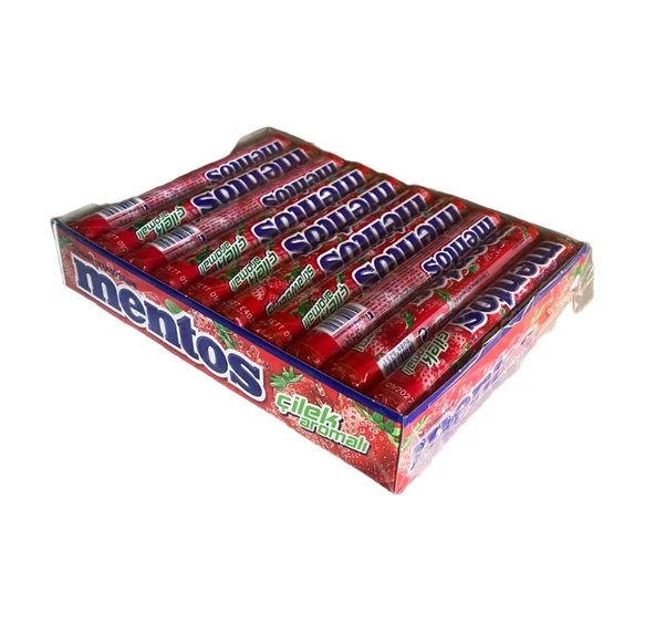 Mentos Çilek Aromalı Şeker 37,5 gr 20 Adet ürün görseli 1