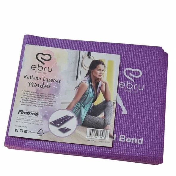 Ebru Mor Katlanır Egzersiz Minderi - Resim 6