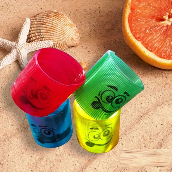4 PCS FUNYY MAGIC SPRING 4 ADET RENKLİ STRES YAYI DİL ÇIKARTAN EMOJİ STRES YAYI STRES OYUNCAKLARI ürün görseli 1