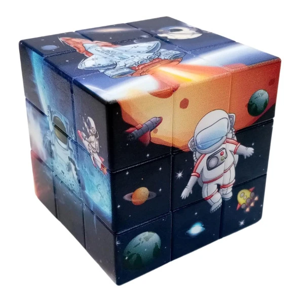 Sihirli Küp Yapboz Uzay Temalı Magic Cube 5.5 x 5.5cm No.5 ürün görseli 1