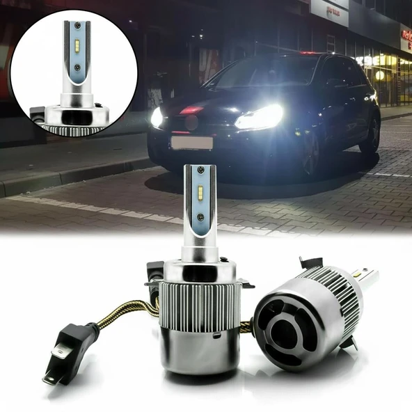 Space Volkswagen Uyumlu 12-32V H7 Led Far Ampulü (4800LM) ürün görseli 1