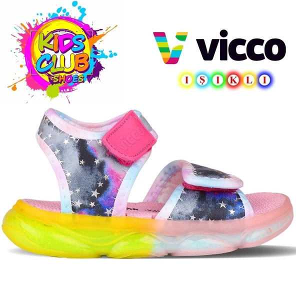 Vicco Nia Ortopedik Işıklı Çocuk Sandalet ürün görseli 1