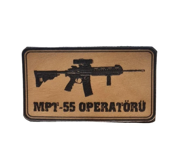 MPT 55 OPERATÖRÜ -Dikdörtgen  Deri Peç - Arma - 2 Wolf Leather Patch ürün görseli 1