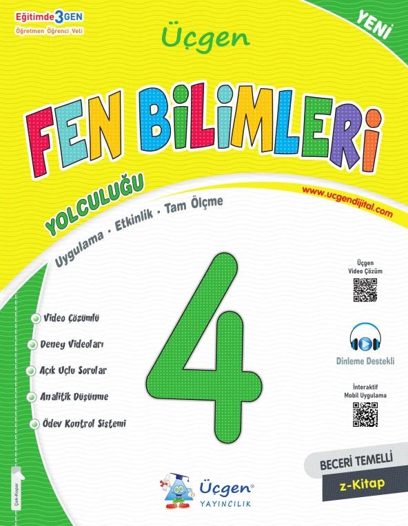 Üçgen 2025 4. Sınıf Beceri Temelli Fen Bilimleri Yolculuğu ürün görseli 1