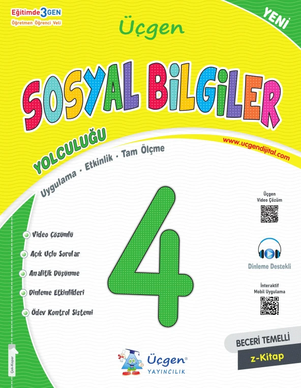 Üçgen 2025 4. Sınıf Beceri Temelli Sosyal Bilgiler Yolculuğu ürün görseli 1